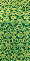 Czar's Cross metallic brocade (green/gold)