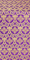 Czar's Cross metallic brocade (violet/gold)