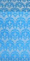 Vinograd silk (rayon brocade) (blue/silver)