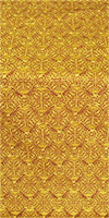 Poutivl' metallic brocade (yellow/gold with claret)