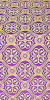 Poutivl' silk (rayon brocade) (violet/gold)
