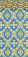 Pochaev metallic brocade (blue/gold)