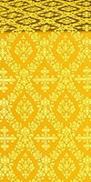 Pochaev silk (rayon brocade) (yellow/gold)