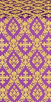 Pochaev silk (rayon brocade) (violet/gold)