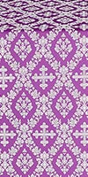 Pochaev silk (rayon brocade) (violet/silver)