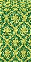 Royal Crown silk (rayon brocade) (green/gold)
