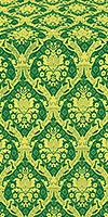 Royal Crown metallic brocade (green/gold)