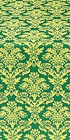 Vazon metallic brocade (green/gold)