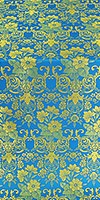 Gloksiniya silk (rayon brocade) (blue/gold)