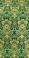 Gloksiniya metallic brocade (green/gold)