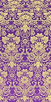 Gloksiniya silk (rayon brocade) (violet/gold)