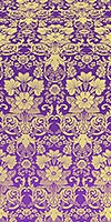 Gloksiniya metallic brocade (violet/gold)