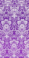Gloksiniya metallic brocade (violet/silver)