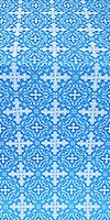 Polotsk silk (rayon brocade) (blue/silver)