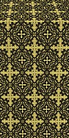 Polotsk silk (rayon brocade) (black/gold)