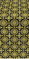 Yaropolk silk (rayon brocade) (black/gold)