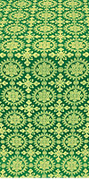 Yaropolk silk (rayon brocade) (green/gold)