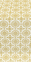 Yaropolk metallic brocade (white/gold)