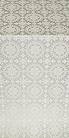 Yaropolk silk (rayon brocade) (white/silver)