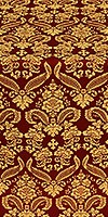 Cassowary metallic brocade (claret/gold)