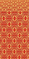 Simbirsk silk (rayon brocade) (red/gold)