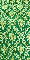 Small Tavriya metallic brocade (green/gold)