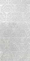 Bouquette rayon brocade (white/silver) 