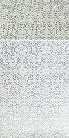 Salim silk (rayon brocade) (white/silver)