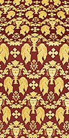 Chalice metallic brocade (claret/gold)