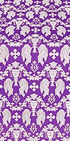 Chalice metallic brocade (violet/silver)