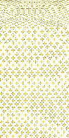 Small Cross metallic brocade (white/gold)