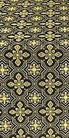 Rus' metallic brocade (black/gold)