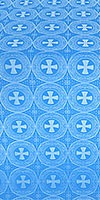 St. George Cross metallic brocade (blue/silver)