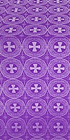 St. George Cross metallic brocade (violet/silver)