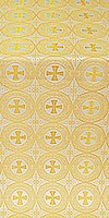 St. George Cross metallic brocade (white/gold)