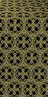 Paschal Cross silk (rayon brocade) (black/gold)