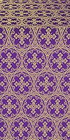 Paschal Cross silk (rayon brocade) (violet/gold)