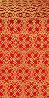 Paschal Cross silk (rayon brocade) (red/gold)