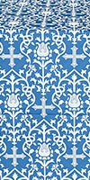 Adamant silk (rayon brocade) (blue/silver)