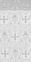 Adamant silk (rayon brocade) (white/silver)