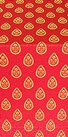 Doubna brocade (metallic brocade) (red/gold)