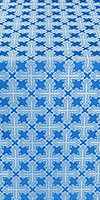 Pokrov silk (rayon brocade) (blue/silver)