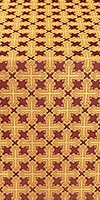 Pokrov metallic brocade (claret/gold)