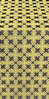 Pokrov silk (rayon brocade) (black/gold)