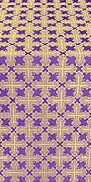 Pokrov silk (rayon brocade) (violet/gold)