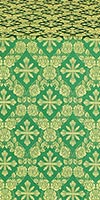 Theodosia silk (rayon brocade) (green/gold)