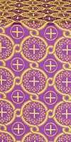 Smolensk metallic brocade (violet/gold)