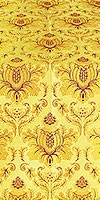 Kerkyra Greek metallic brocade (yellow/gold with claret)