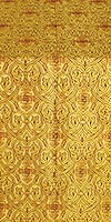 Slavonic Cross Greek metallic brocade (yellow/gold)