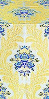 Justinian Bouquet Greek metallic brocade (white/gold with blue)